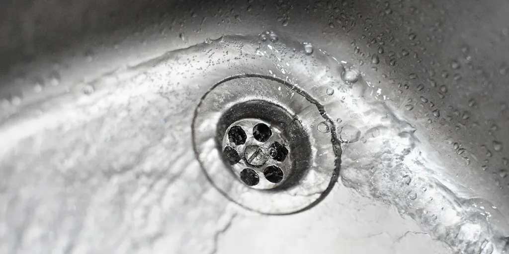 partially blocked drain